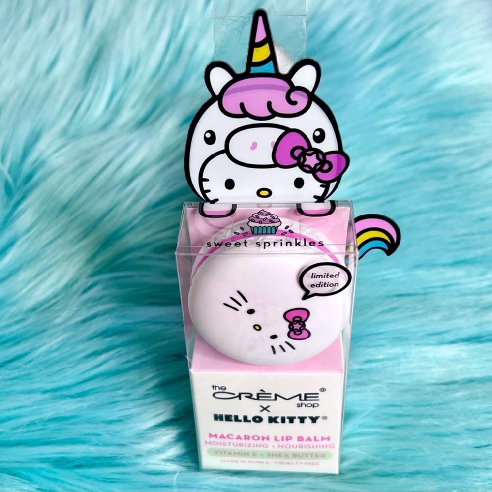 Crème Shop X Sanrio Sweet Sprinkles Hello Kitty Limited Edition Macaron Lip Balm - Picture 6 of 7